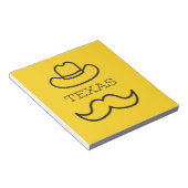 Texas in Gelb 2 Notizblock (angewinkelt)
