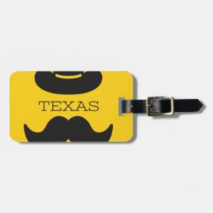 Texas in gelb gepäckanhänger