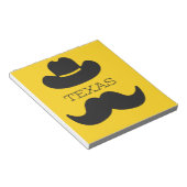 Texas in gelb notizblock (angewinkelt)