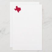 Texas in Red Briefpapier (Vorne/Hinten)