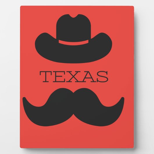 Texas in RED Fotoplatte (Vorderseite)