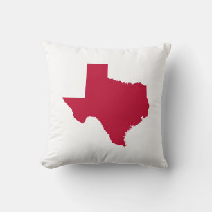 Texas in Red Kissen
