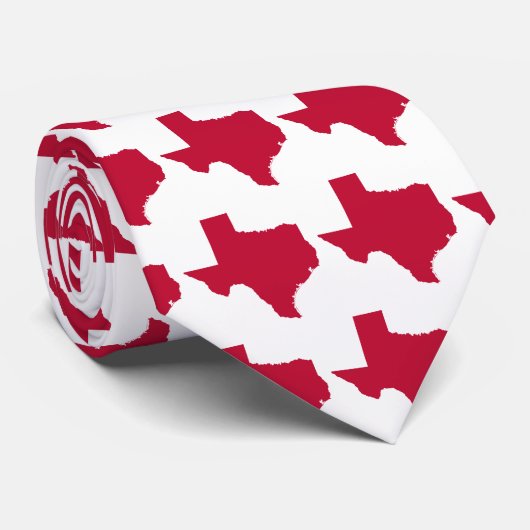 Texas in Red Krawatte (Gerollt)