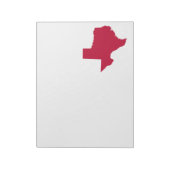 Texas in Red Notizblock (Rotiert)