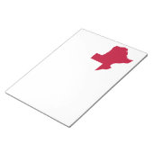 Texas in Red Notizblock (angewinkelt)