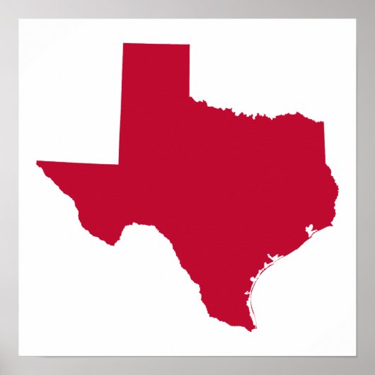 Texas in Red Poster (Vorne)