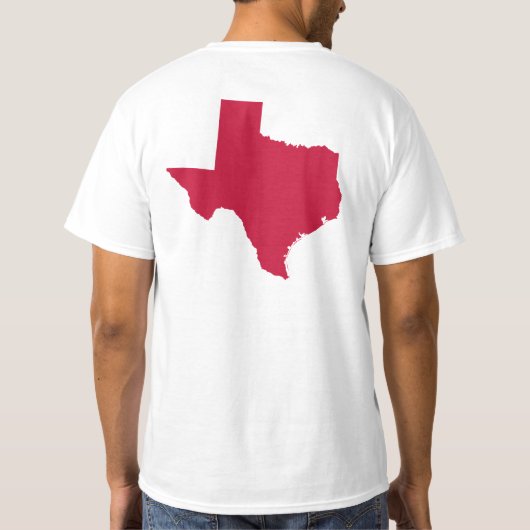 Texas in Red T-Shirt (Rückseite)