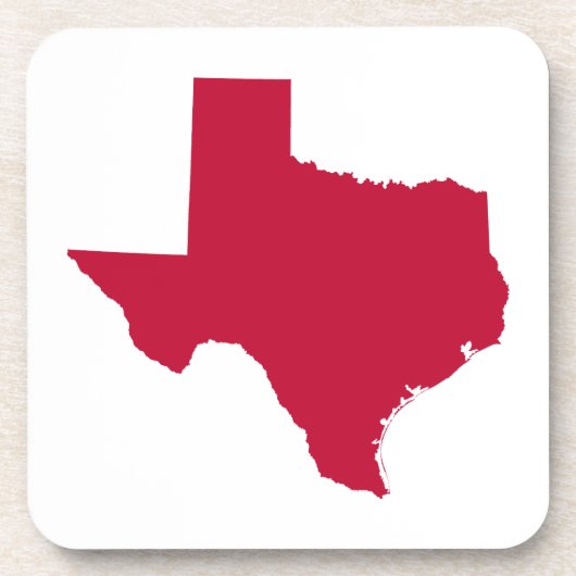 Texas in Red Untersetzer (Vorderseite)