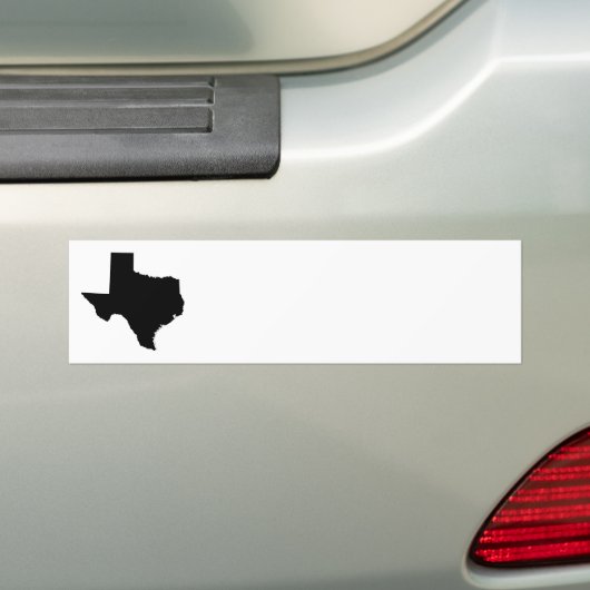 Texas in Schwarz und Weiß Autoaufkleber (Auf Auto)