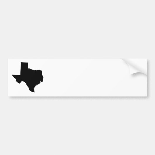 Texas in Schwarz und Weiß Autoaufkleber (Vorne)