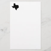 Texas in Schwarz und Weiß Briefpapier (Vorderseite)