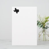 Texas in Schwarz und Weiß Briefpapier (Stehend Vorderseite)