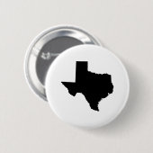 Texas in Schwarz und Weiß Button (Vorne & Hinten)