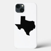Texas in Schwarz und Weiß Case-Mate iPhone Hülle (Rückseite)