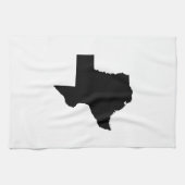 Texas in Schwarz und Weiß Handtuch (Horizontal)