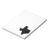 Texas in Schwarz und Weiß Notizblock (Rotiert)