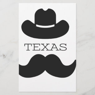Texas in Weiß Briefpapier