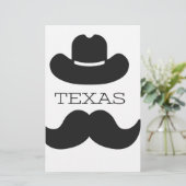 Texas in Weiß Briefpapier (Stehend Vorderseite)