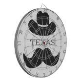 Texas in Weiß Dartscheibe (Vorderseite Links)