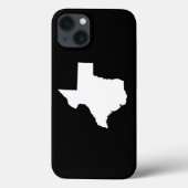 Texas in Weiß und Schwarz Case-Mate iPhone Hülle (Rückseite)