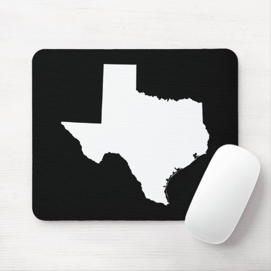 Texas in Weiß und Schwarz Mousepad (Mit Mouse)