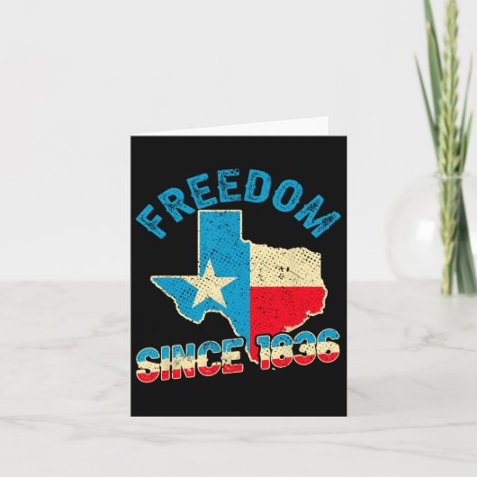 Texas Independence Day 1836 Karte (Vorderseite)