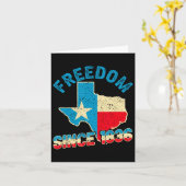 Texas Independence Day 1836 Karte (Gelbe Blume)