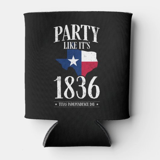 Texas Independence Day 1836 State Flag Party Zuhau Dosenkühler (Vorderseite)