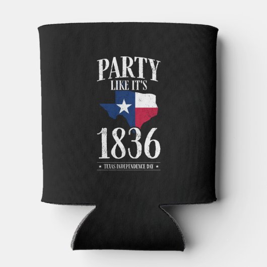 Texas Independence Day 1836 State Flag Party Zuhau Dosenkühler (Rückseite)