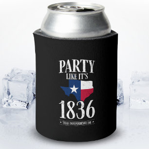 Texas Independence Day 1836 State Flag Party Zuhau Dosenkühler