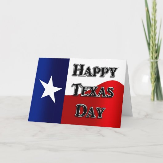 Texas Independence Day Card Karte (Vorderseite)