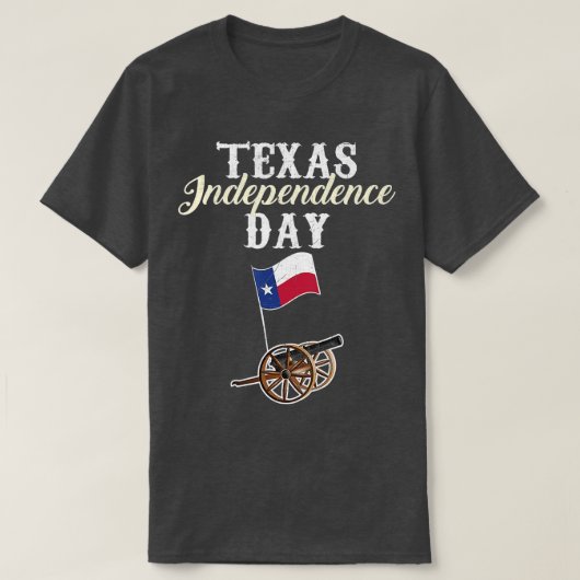 Texas Independence Day Historical State T-Shirt (Design vorne)