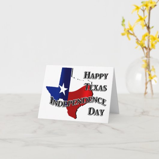 Texas Independence Day Karte (Gelbe Blume)