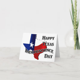 Texas Independence Day Karte