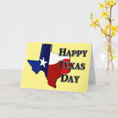 Texas Independence Day Karte (Gelbe Blume)