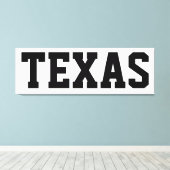 Texas Independence Day Leinwand 57x18 (Insitu (Holzboden))