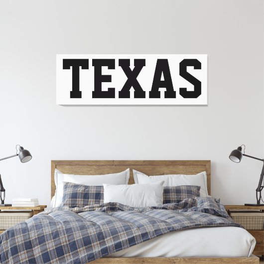 Texas Independence Day Leinwand 57x18 (Insitu (Schlafzimmer))