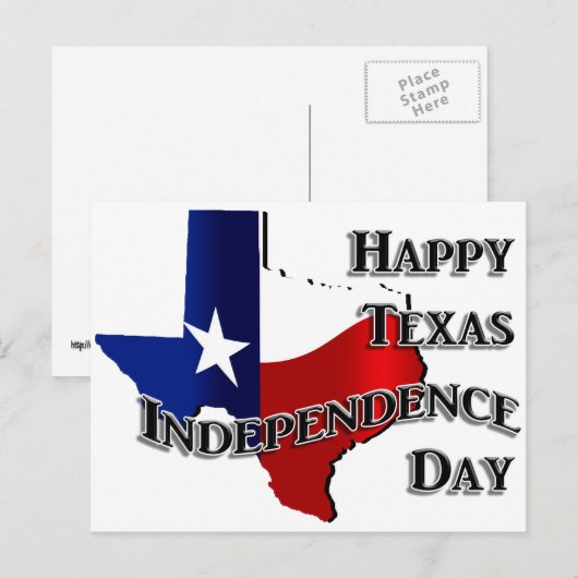 Texas Independence Day Postkarte (Vorne/Hinten)