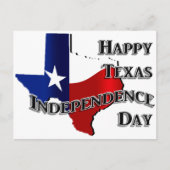 Texas Independence Day Postkarte (Vorderseite)