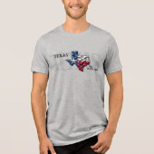 Texas Independence Day Unisex Tri-Blend Shirt (Vorderseite)