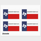 Texas Independence - Lone Star Flag Gadsden Rechteckiger Aufkleber (Blatt)