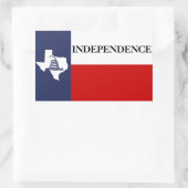Texas Independence - Lone Star Flag Gadsden Rechteckiger Aufkleber (Tasche)