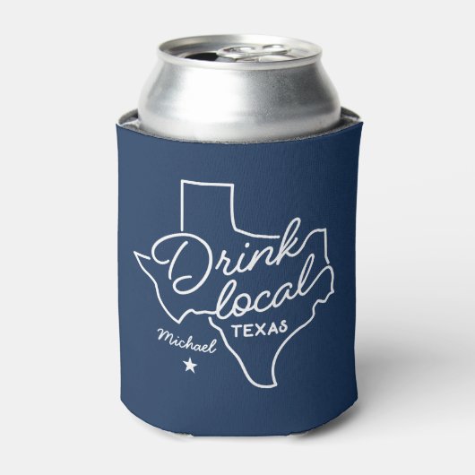 Texas Individuelle Name Dosenkühler (Kanne Vorderseite)