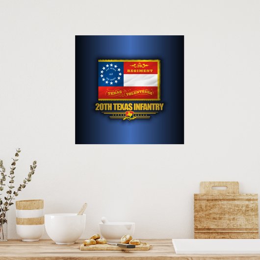 Texas Infantry Poster (Küche)