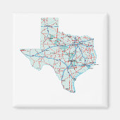 Texas Interstate Map Magnet (Vorne)