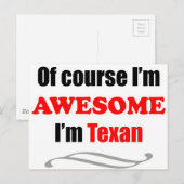 Texas ist fantastisch postkarte (Vorne/Hinten)