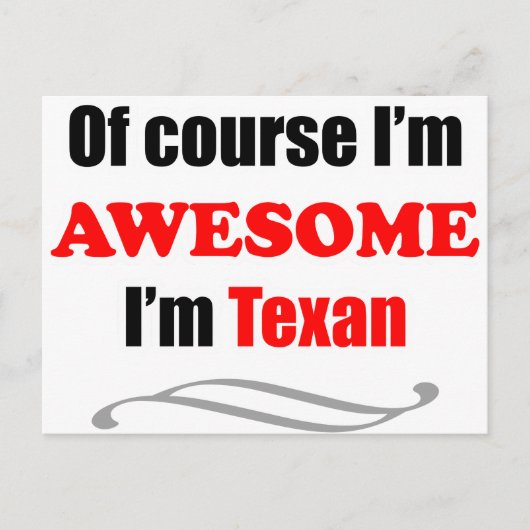 Texas ist fantastisch postkarte (Vorderseite)