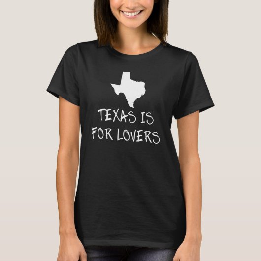 Texas ist für Staat Word Design T-Shirt (Vorderseite)