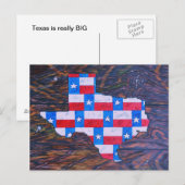 Texas ist groß postkarte (Vorne/Hinten)