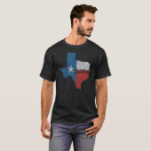 Texas ist Zuhause Distressed Map Staat T-Shirt (Vorne ganz)